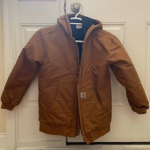 Carhartt Youth XL Flannel Quilt Lined Hooded Jacket